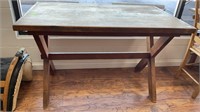 Primitive wooden table, 48’’ long, 28’’ wide,