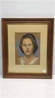 Original Pastels painting / portrait of women,