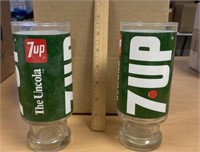 2  7-UP GLASSES