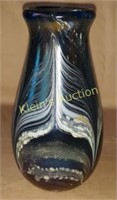 loetz style pulled feather art glass by porter!