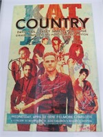 Framed Print of KAT Country Jam Signed 24x18"