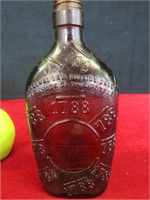 Vintage Brown Liquor Bottle 1788 Made in USA