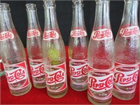 6 Pack Vintage Pepsi Bottles