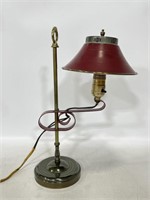 Vintage metal & brass table lamp