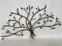 Metal tree wall art