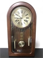 Vintage Waltham 31 day chime clock with key