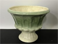 Haeger USA green ceramic standing planter