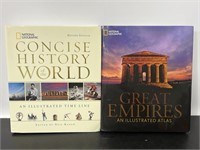Pair of Nat Geo history picture books