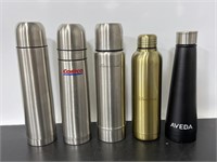 Collection of promotional stainless steel thermos