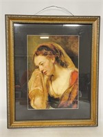 Framed print of A Weeping Woman