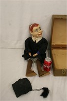 1949 Original Jerry Mahoney Doll w/ Case & Clothes