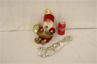 Vintage Santa w/ Ornament
