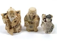 Japanese carved figures