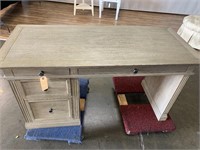 Natural Finish Single Pedestal Desk