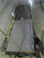 Steel framed loading ramp