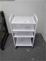 Steel framed portable shelf unit