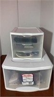 E4) Office: Plastic organizers with drawers
