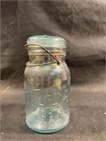 Atlas E-Z Seal Aqua Canning Jar Vintage Pint