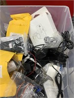 Lots of assorted chargers and power cables