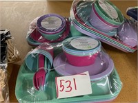 3 24pk kids dinnerware set