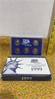 1999 US Mint Proof Set -50 State Quarters