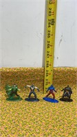 4 D.C, Comics - Jada Toys, Miniature Metal Super