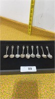 9 Collectible Spoons -U.S. States