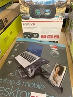 Laptop stand and be headsets