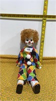Windup Clown Doll w/ Open / Close Eyes