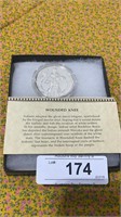 1975 Franklin Mint Silver  31 gr - "Wounded Knee"