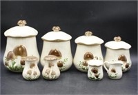 Vintage Mushroom Canister Set