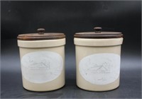 Canister Set w/ Wooden Lids