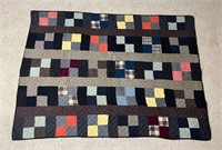 85" x 61.5" Handmade Wool Quilt