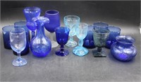 Assorted Shades of Blue Glasses