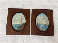 Oval Framed Paintings
