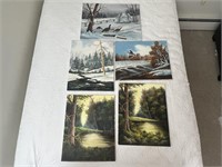 Snow & Water Scenes Paintings