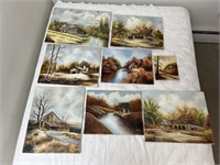 Farm & River Paintings
