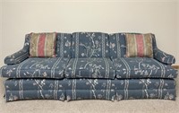 Blue Upholstered Sofa
