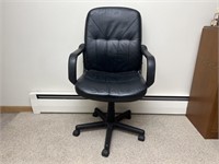 Black Office Chair on Rollers