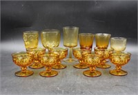 Colony Whitehall Amber Glass Set