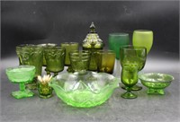 Shades of Green Glass Assortment