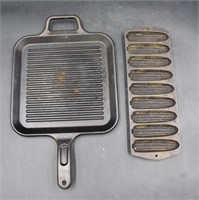 Lodge Cast Iron Griddle & Corn Muffin Pan