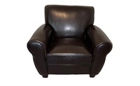 Faux Leather Arm Chair