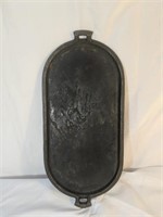 Vintage Cast Iron Griddle, Stovetop Fry pan "OT"