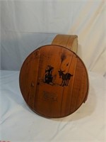 15"Wide Vintage Cheese Box With Robin Caruso