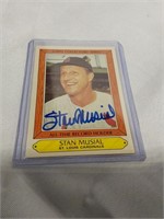 Autographed Topps Collector's Series Stan Musial