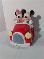 Mickey and Minnie Car Cookie Jar