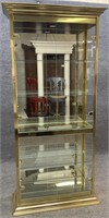 Vintage Brass Crystal Cabinet