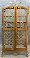 Metal Scrollwork Cabinet