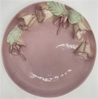 Signed Pottery Floral Wall Plate